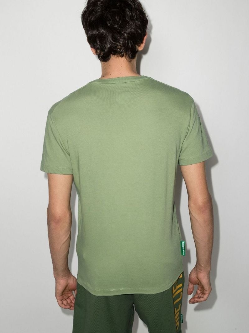 One Life One Planet Print Cotton T-shirt