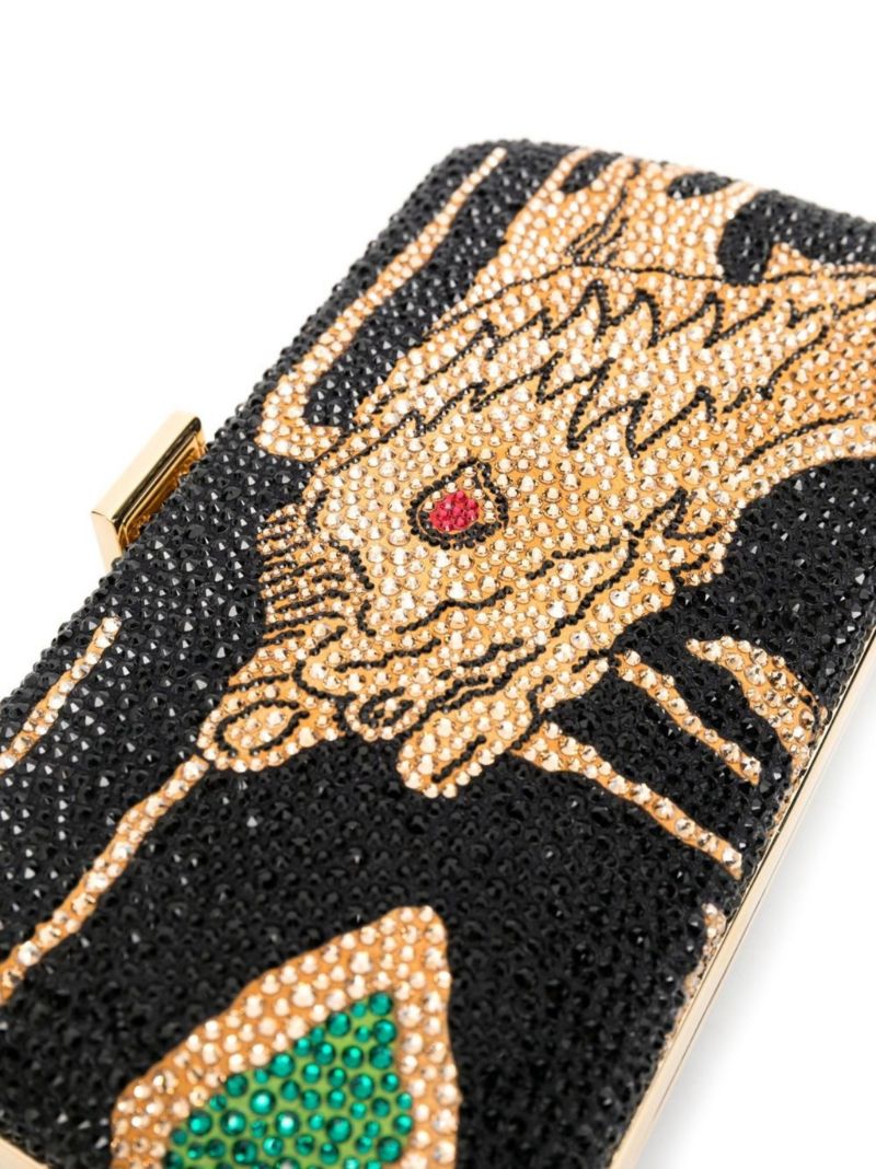 Black Drago Re-edition Embellished Clutch Bag