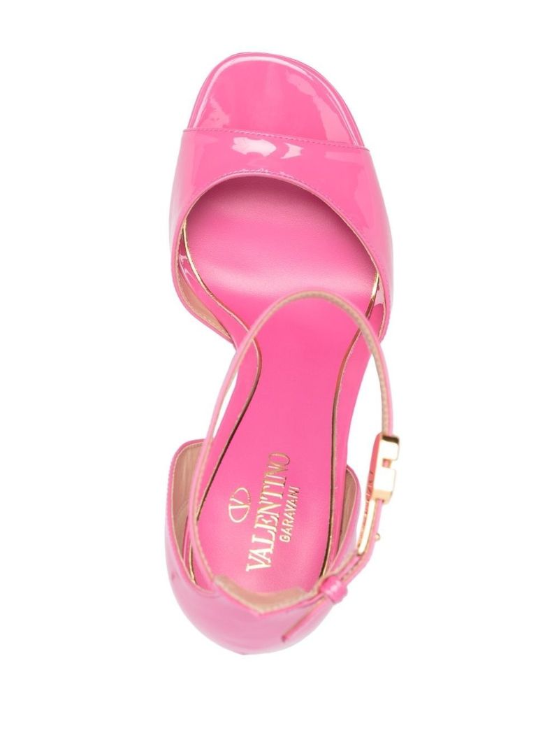 Pink Tan-go 160 Platform Leather Sandals