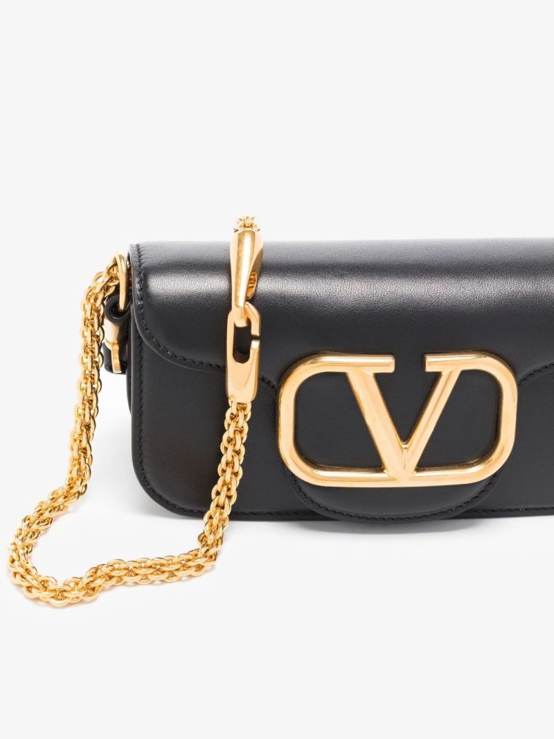 Black LocÃ_x0083_² Small Leather Shoulder Bag