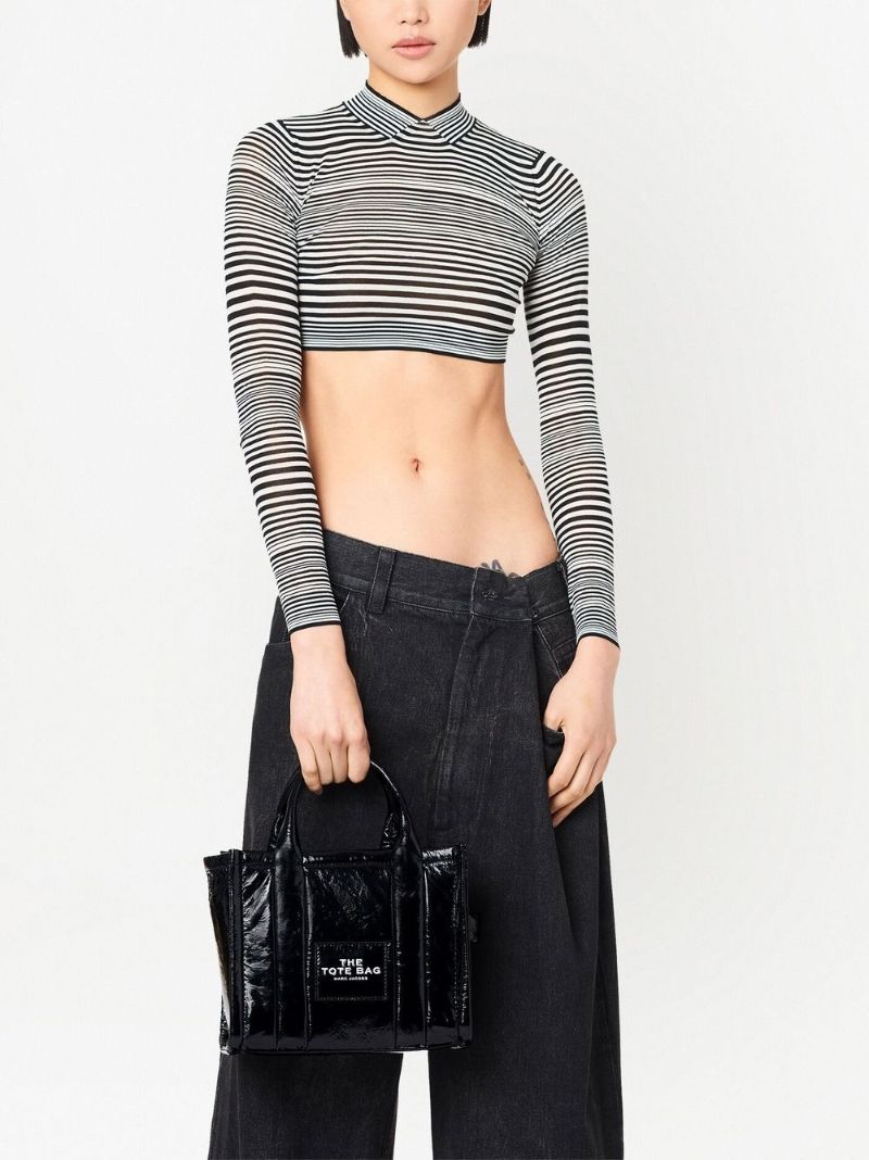 Black Mini Leather Tote Bag