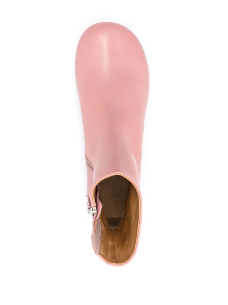 Pink Biscotto 50 Leather Ankle Boots