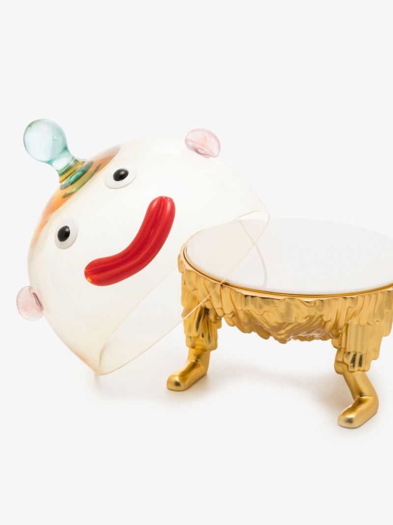 X Haas Brothers Gold-plated Fox Small Cake Stand