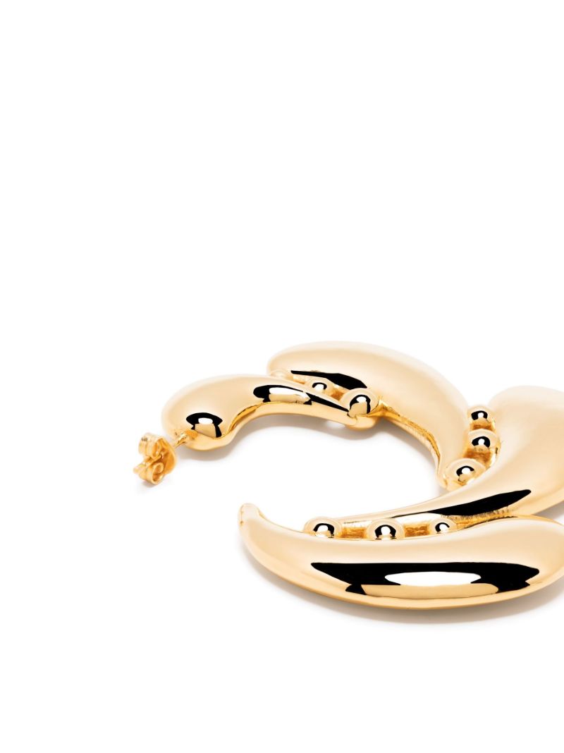 Gold Vermeil Talon Coalition Hoop Earrings