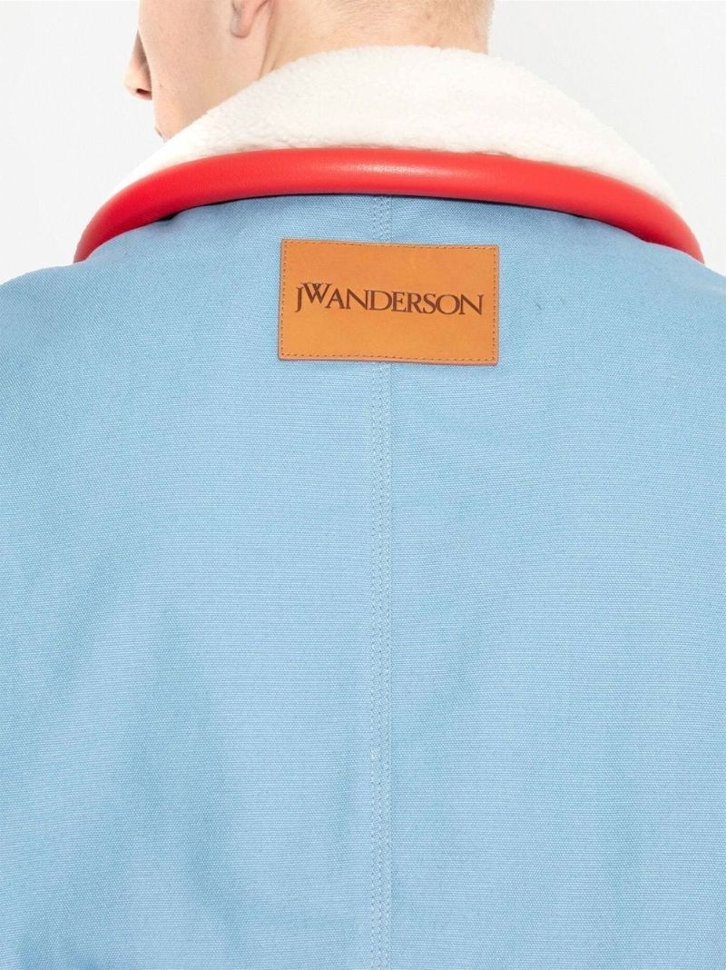 Blue Bumper Collar Blouson Jacket