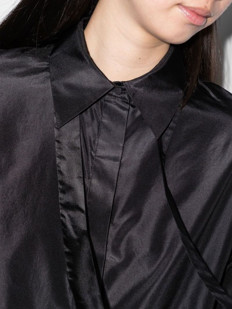 Washed Silk Taffeta Shirt Dress