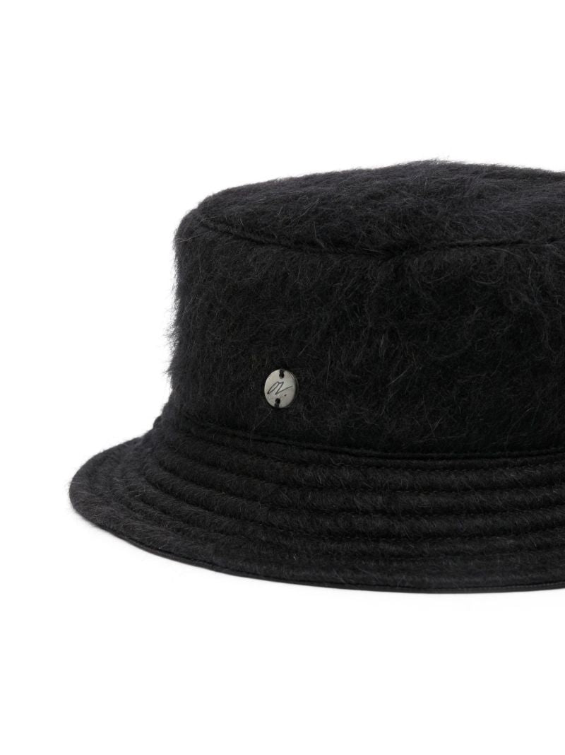 Black Logo Plaque Bucket Hat
