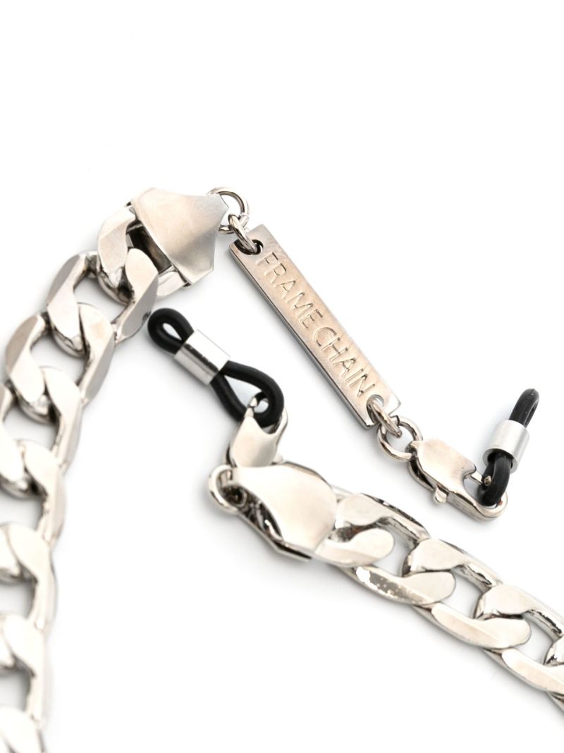 Silver-tone Eyefash Curb Glasses Chain