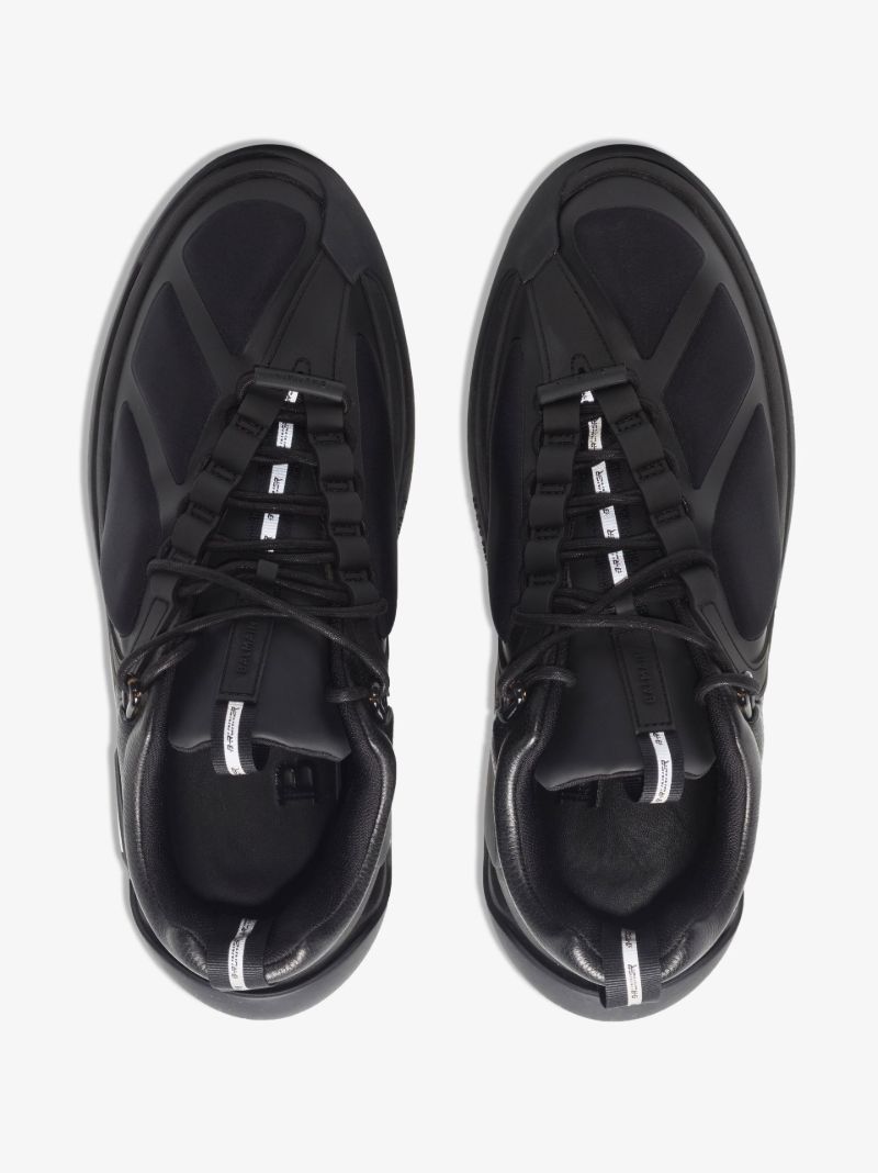 Black B-runner High Top Sneakers