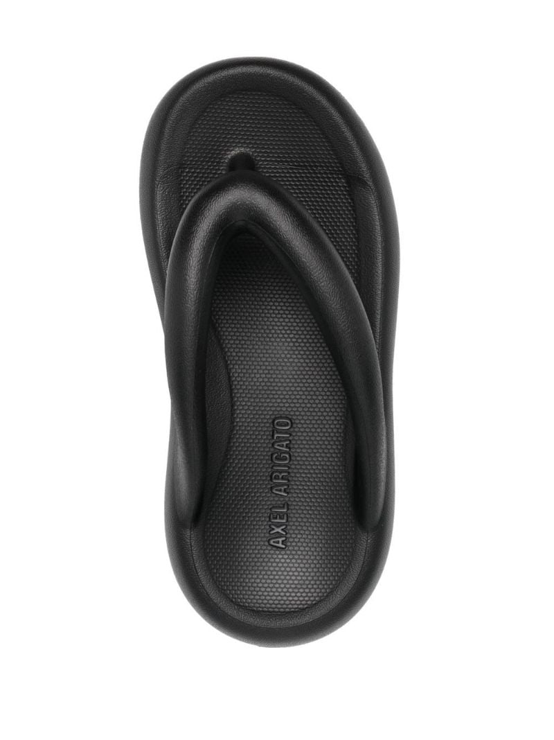 Black Delta Flatform Sandals