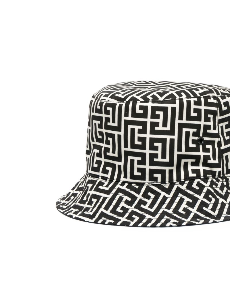 Black and White Monogram Bucket Hat