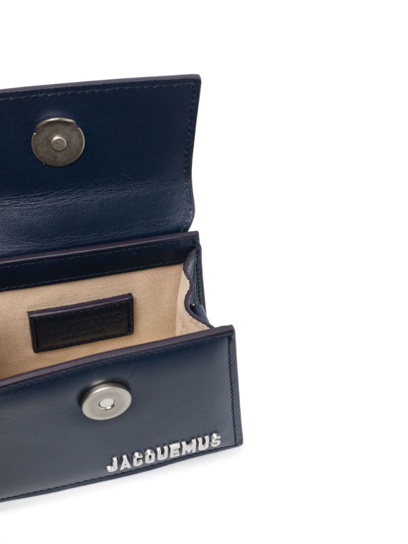 Navy Le Chiquito Homme Leather Mini Bag