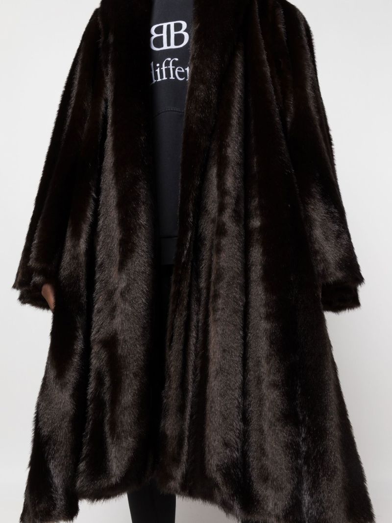 Brown Faux Fur Coat