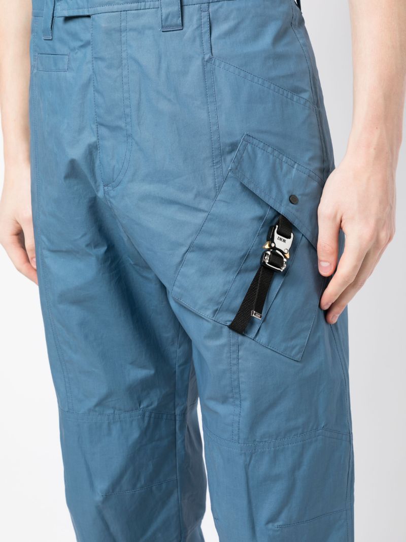 Blue Straight-leg Cargo Trousers
