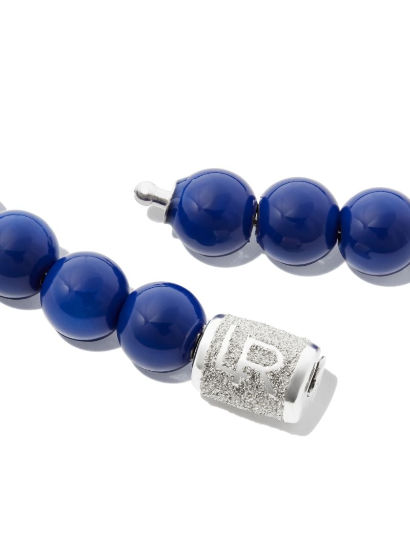 14k White Gold Enamel Necklace