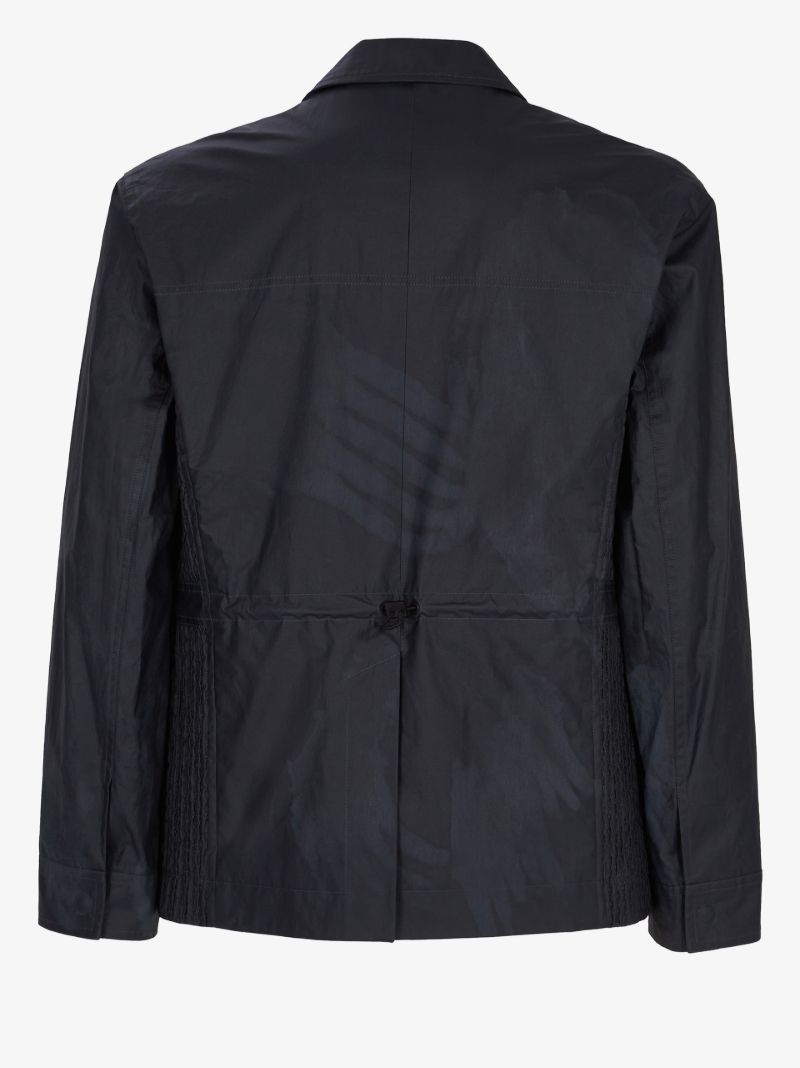 Blue Panelled Buckle Jacket