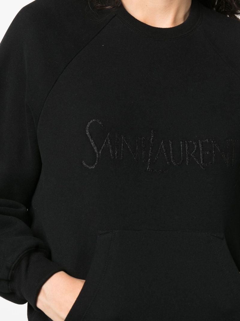 Black Logo-embroidered Sweatshirt