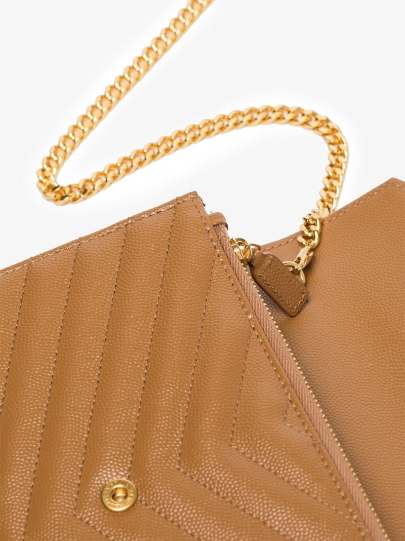 Brown Monogram Leather Cross Body Bag