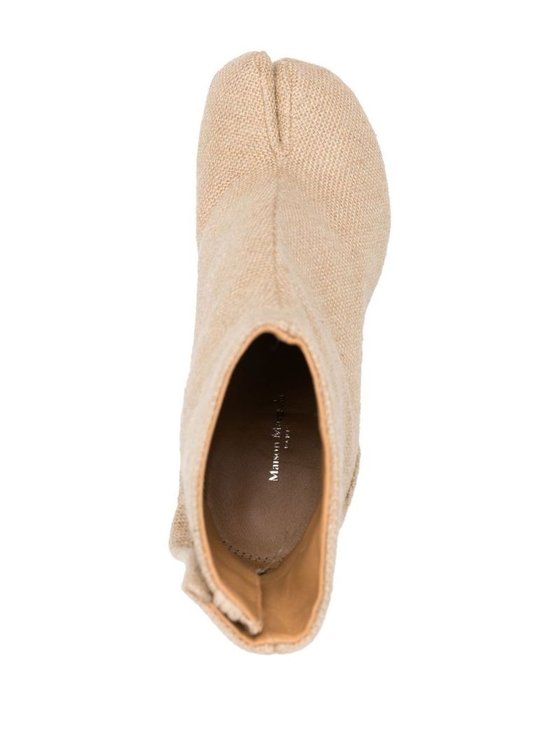 Neutral Tabi 80 Raffia Ankle Boots