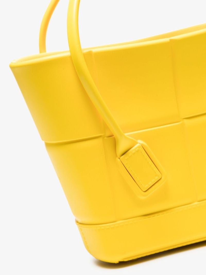 Yellow Acro Mini Rubber Tote Bag