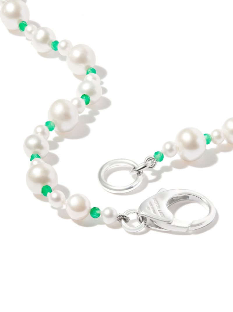 Sterling Silver Xl Pebbles Pearl Necklace