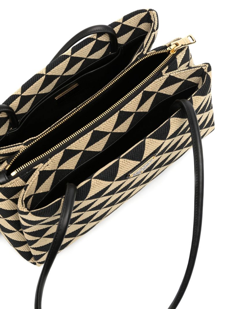 Neutral Symbole Medium Jacquard Shoulder Bag