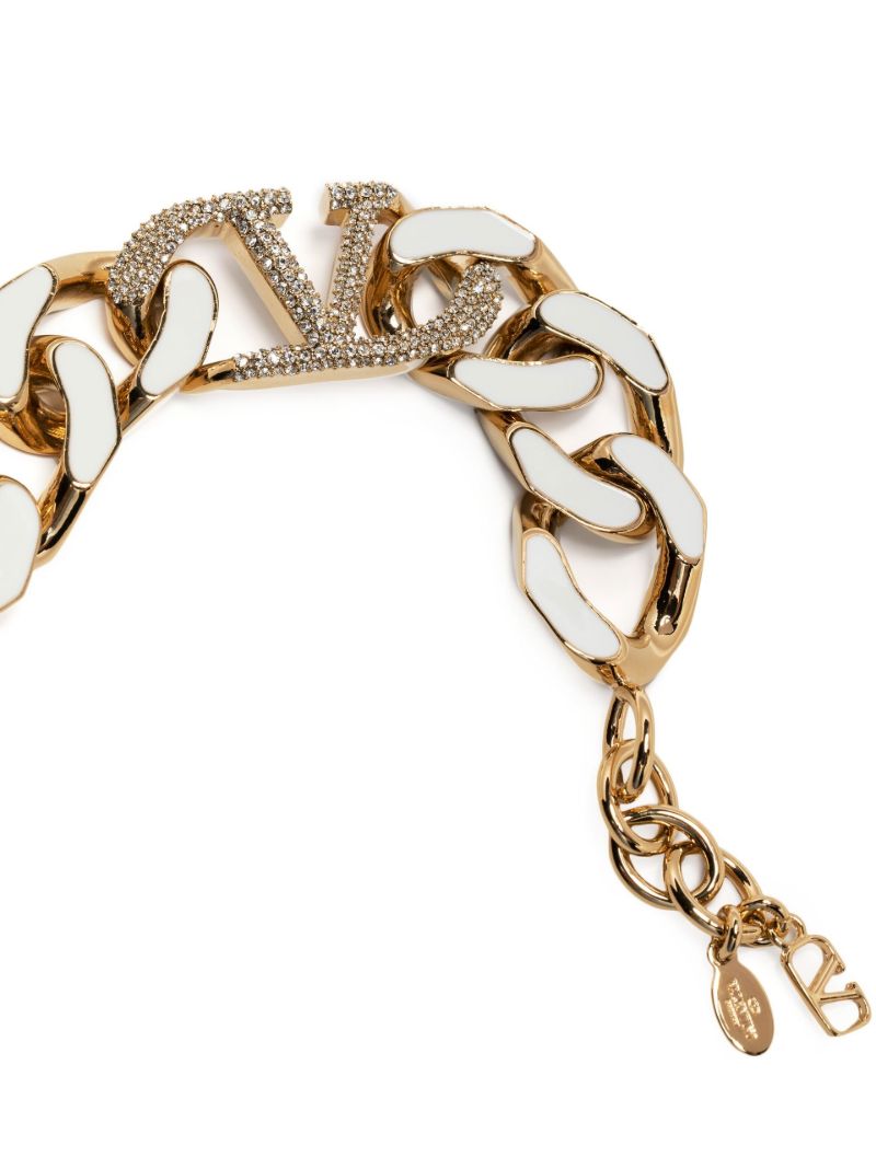 Gold-tone Vlogo Signature Chain Bracelet