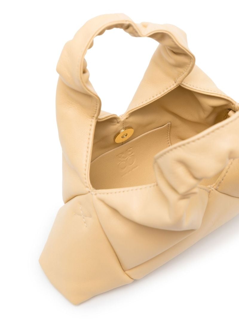 Yellow Mini Didi Leather Cross Body Bag