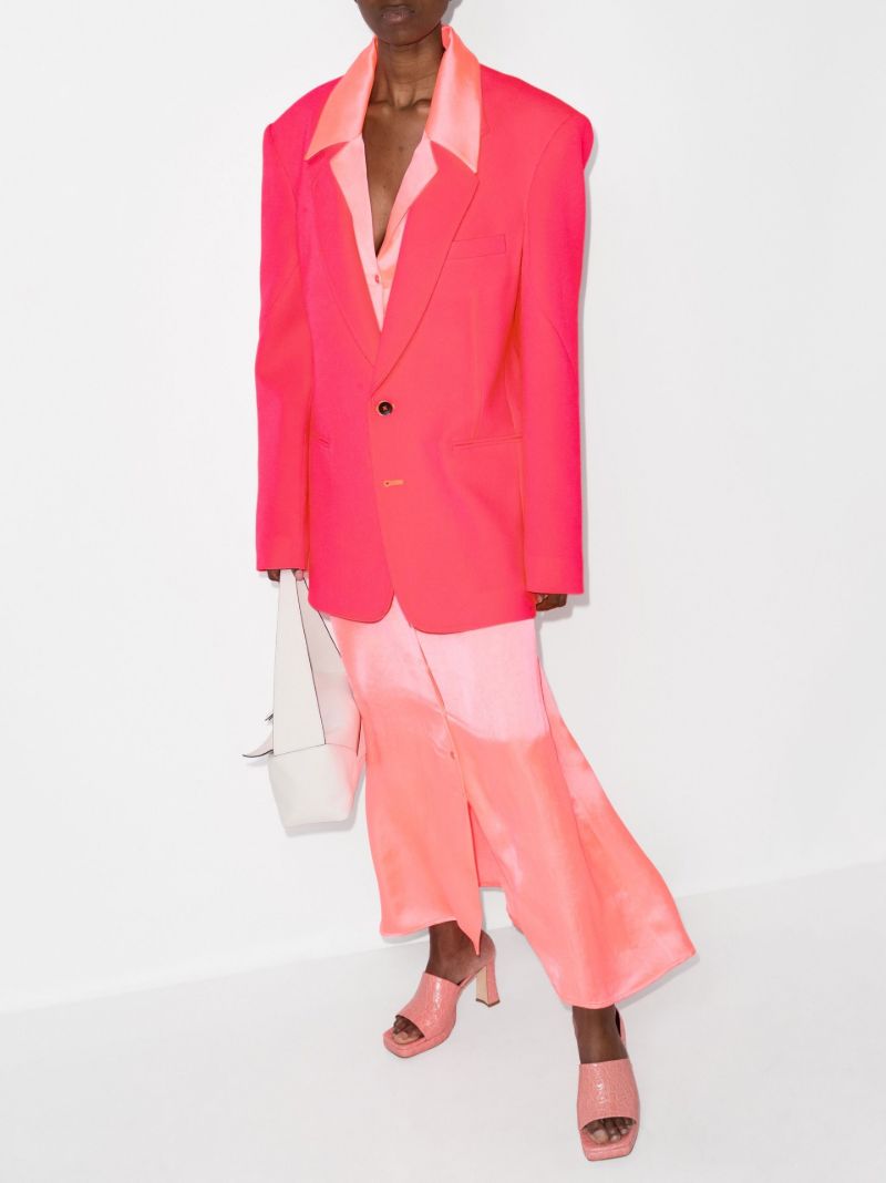 Pink Single-breasted Blazer
