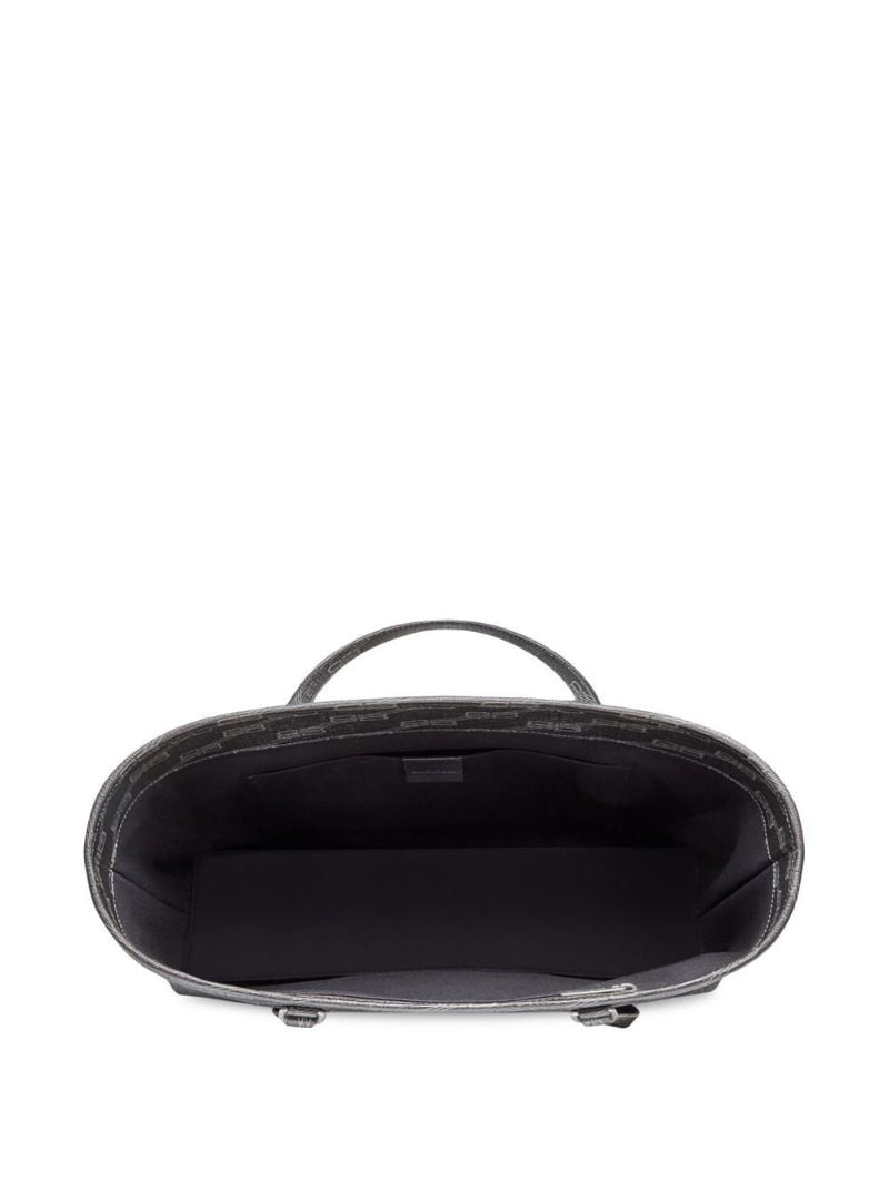 Black Bb Monogram Tote Bag