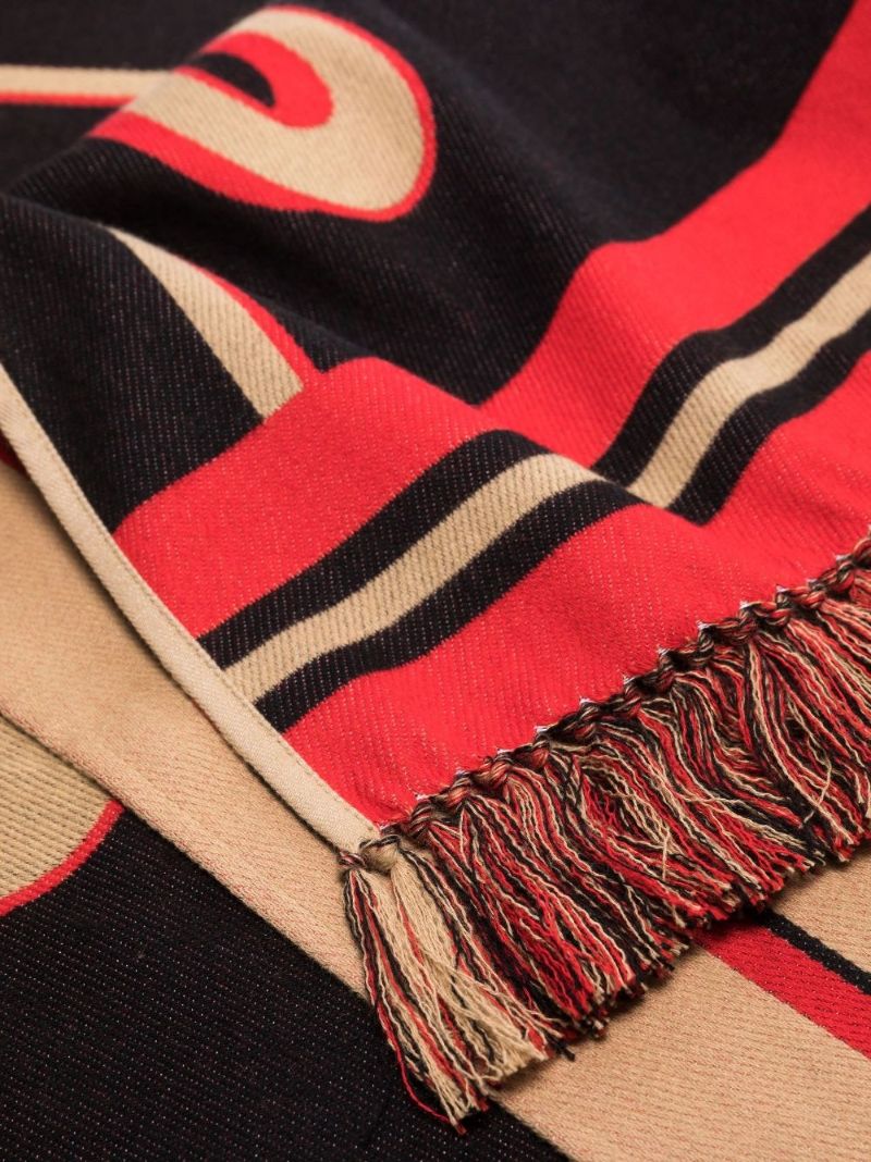 Neutral Logo Cotton Scarf
