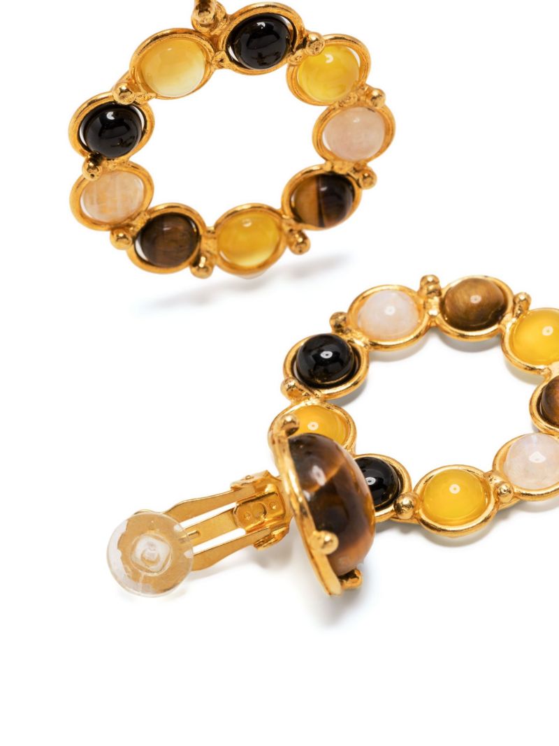Gold-plated Flower Candies Pendant Earrings