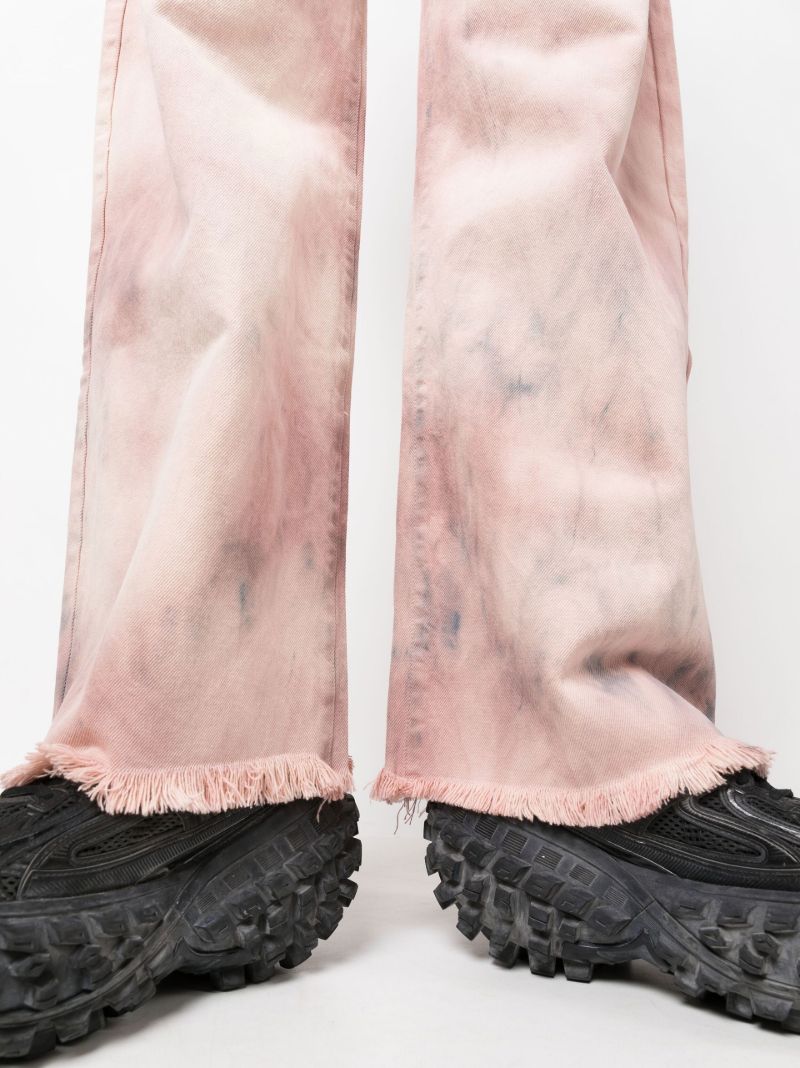 Pink Tie-dye Boyfriend Jeans