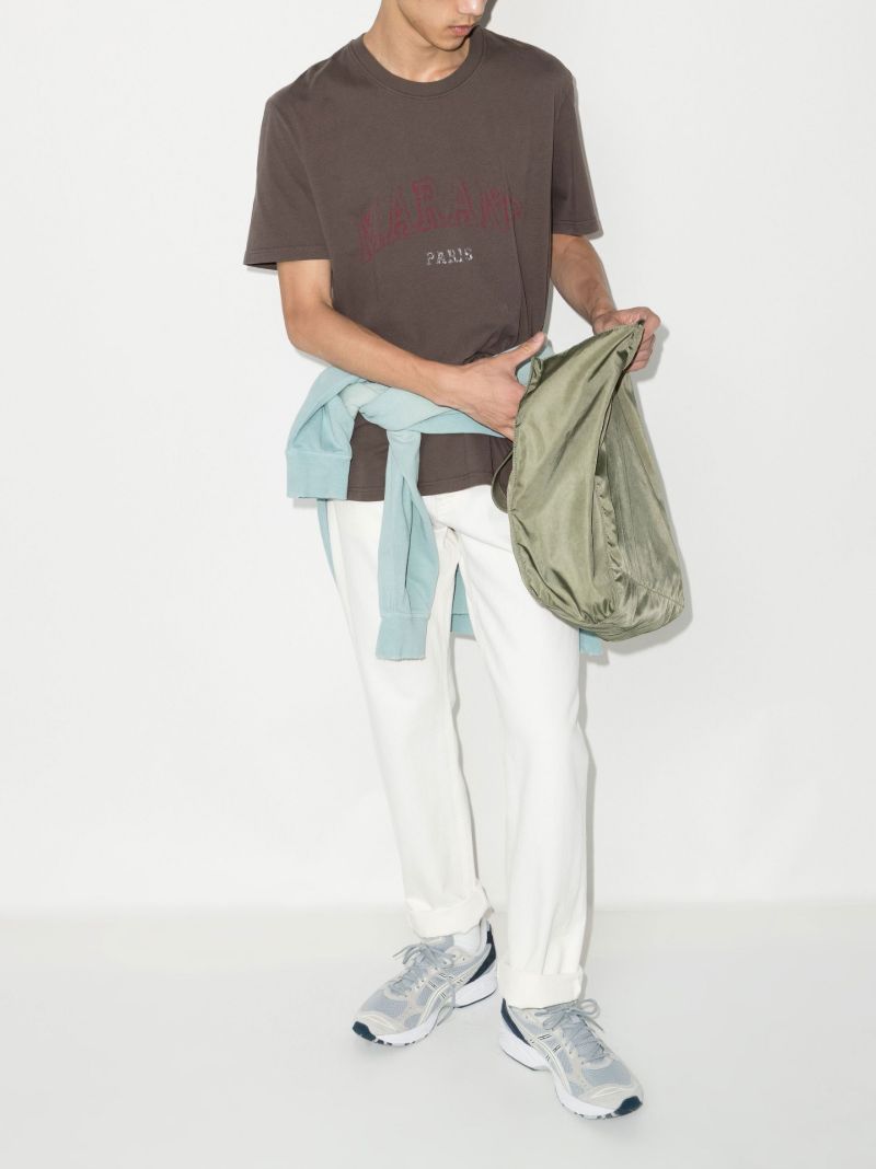 Neutral Honore Logo Print T-shirt
