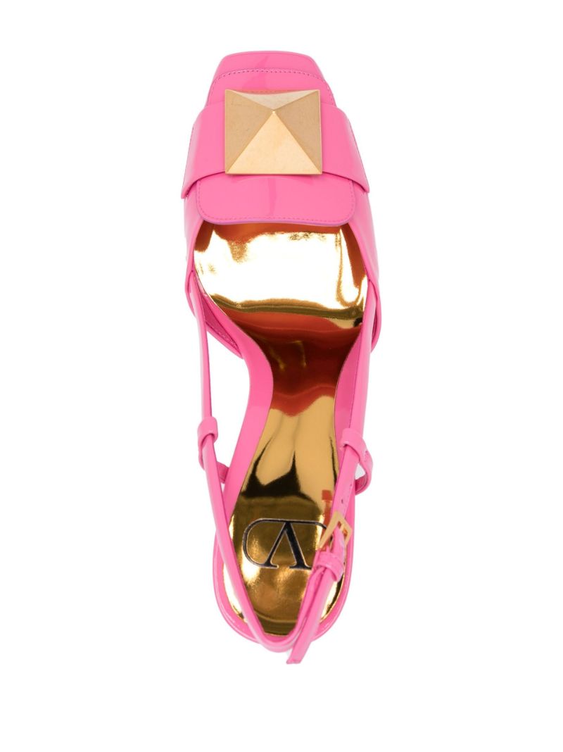 Pink One Stud 115 Patent Leather Pumps