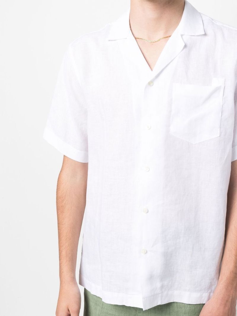 Whiter Short Sleeved Linen Shirt