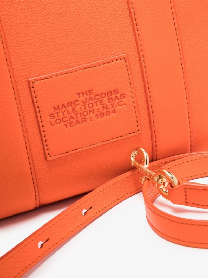 Orange the Leather Mini Tote Bag