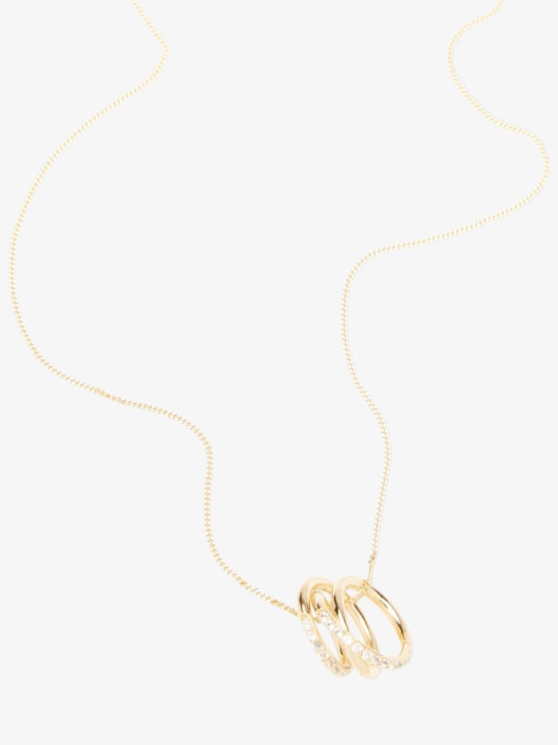 Gold Vermeil Flow Topaz Pendant Necklace