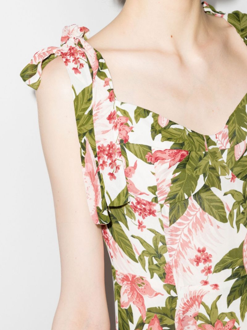 Nadira Floral Print Midi Dress
