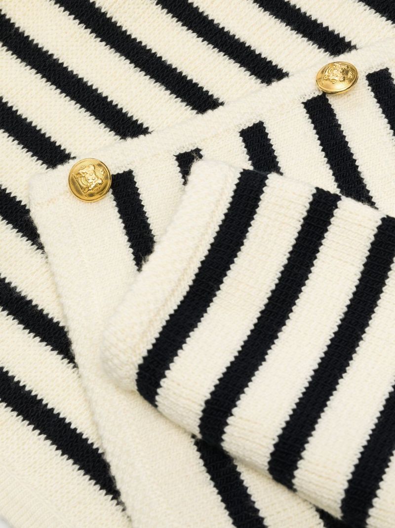 Striped Knitted Cardigan