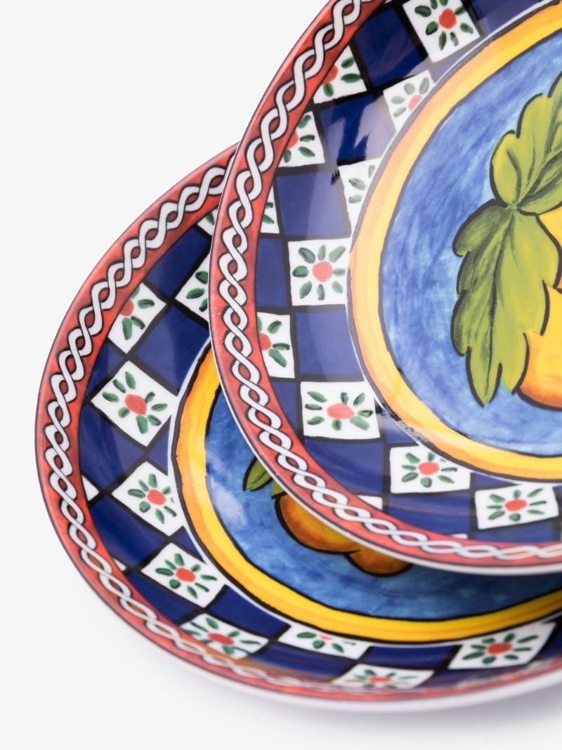Blue Carretto Soup Plates