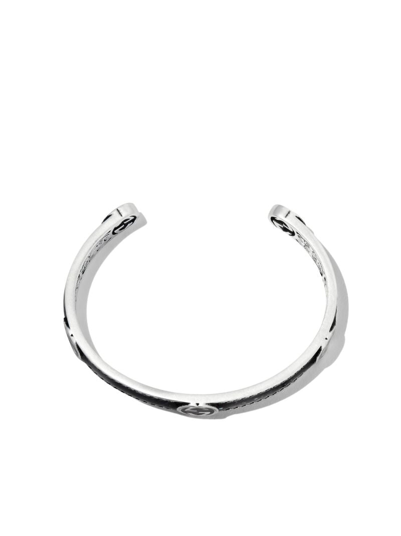 Sterling Silver Interlocking G Cuff Bracelet
