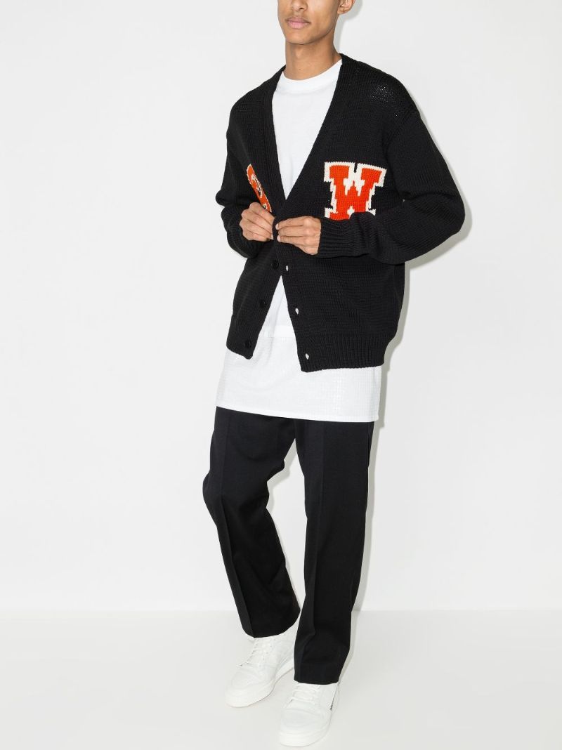 Logo Intarsia Cardigan