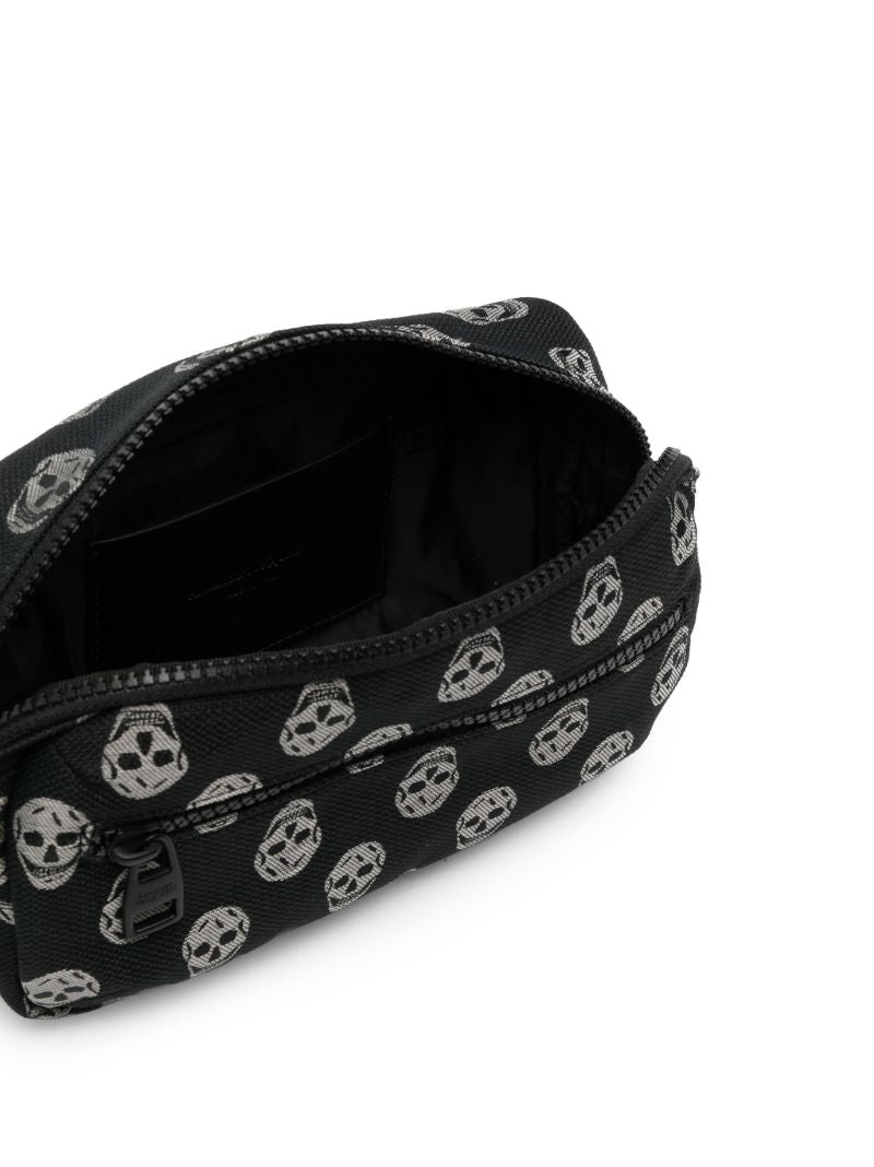 Black Skull-jacquard Crossbody Bag