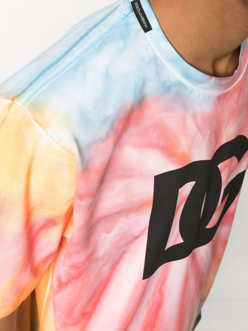 Multicolour Tie-dye Technical Jersey T-shirt