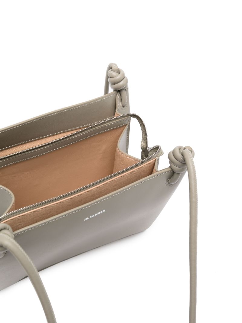 Green Small Twist Leather Shoulder Bag