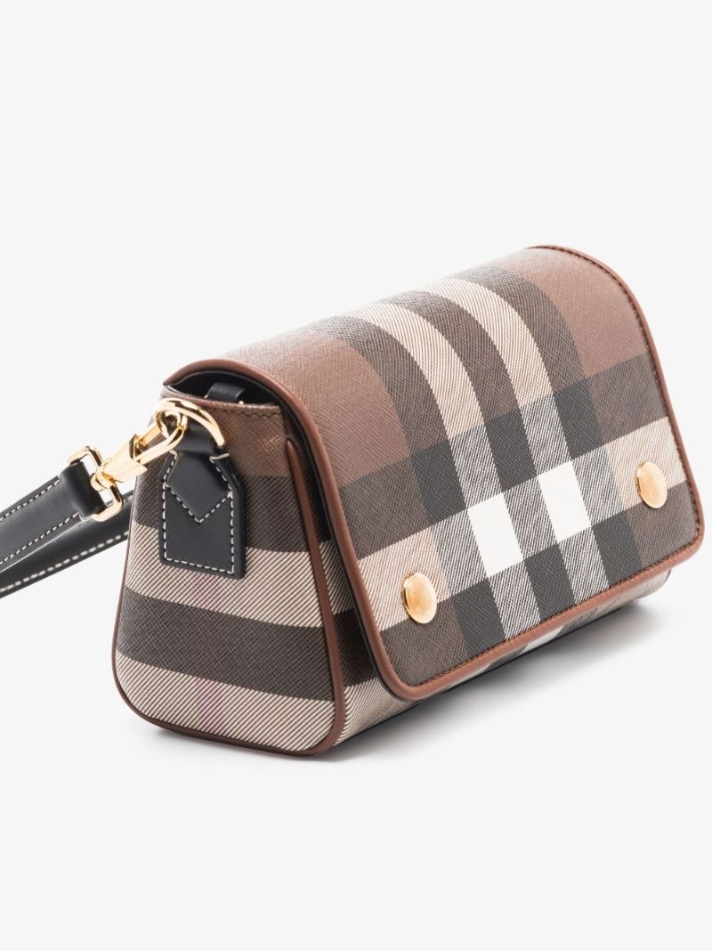 Brown House Check Canvas Cross Body Bag