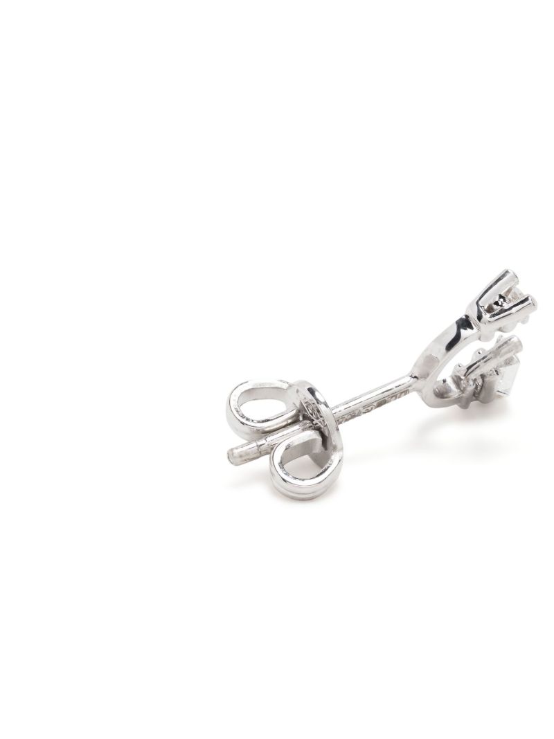18k White Gold Micro Diamond Single Stud Earring