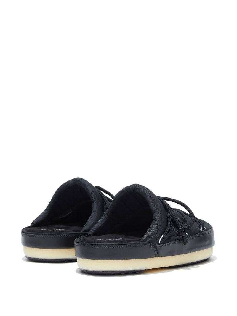 Black Lace Detail Mules