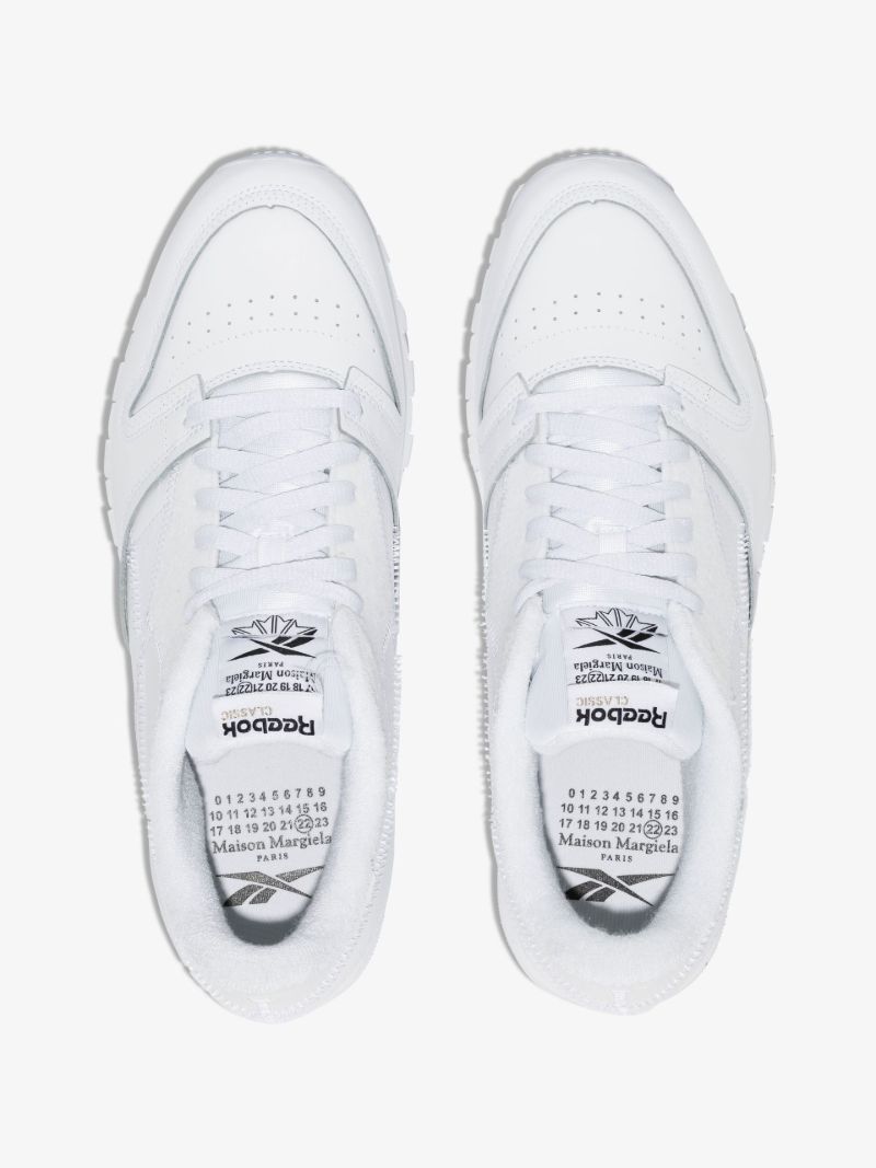 X Maison Margiela White Classics Leather Low-top Sneakers